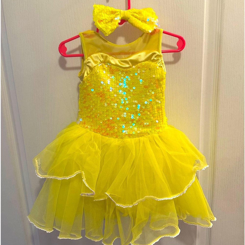 Girls Ballet Tutu Dress with Bow